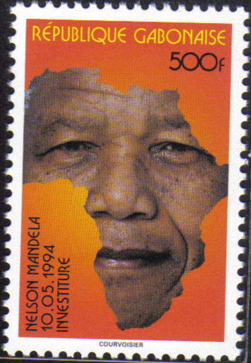 NELSON MANDELA RARE GABONAISE 500F MNH