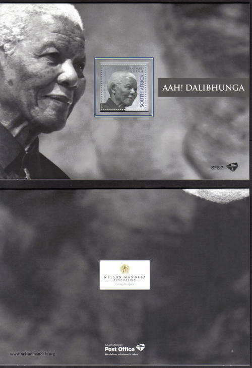 NELSON MANDELA 1918 -2013 SOUVENIR FOLDER SF 8.7 * NEW*11 02 2014