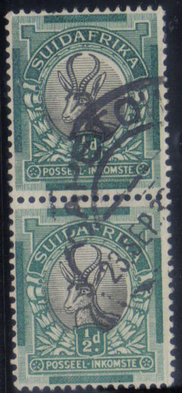 UNION OF SOUTH AFRICA HALF PENNY SHIFTED MEDALLION / ROTO