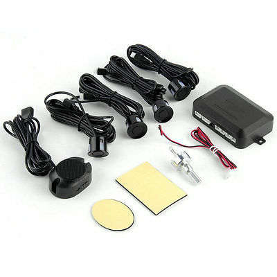 4 Parking Sensors Car Backup Reverse Radar Rearview Buzzer Sound Alarm DS