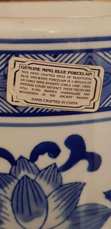 Genuine Ming Blue Porcelain