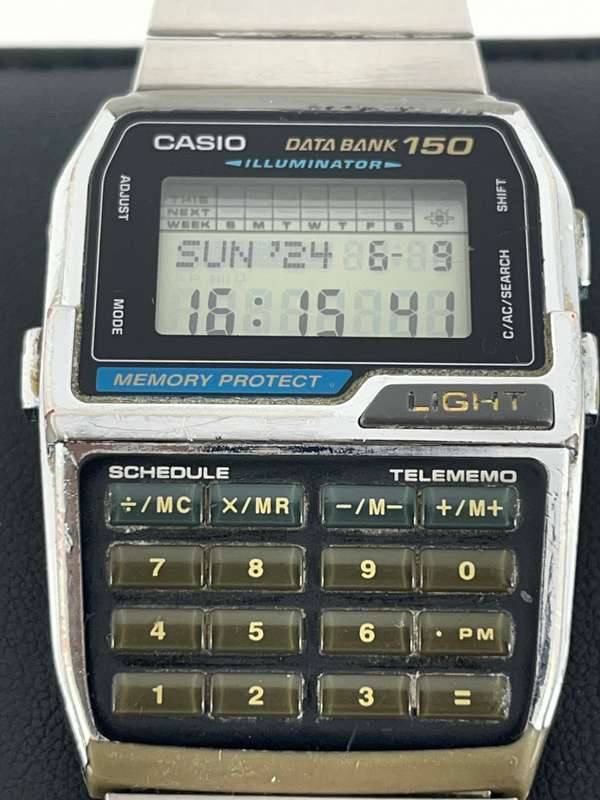 Casio Databank 150 Retro calculator watch