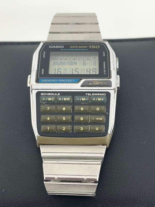 Casio Databank 150 Retro calculator watch