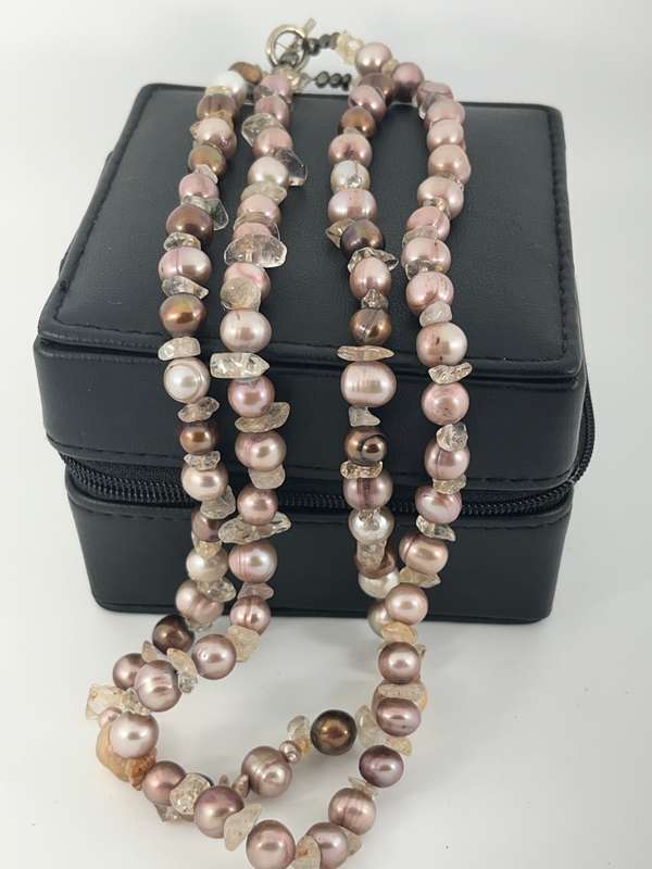 Pearl and Gemstone Necklace