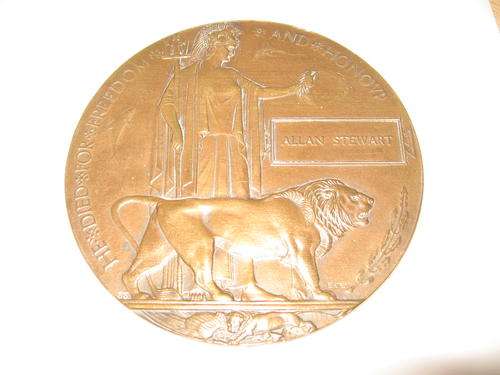 WW1 DEATH PLAQue