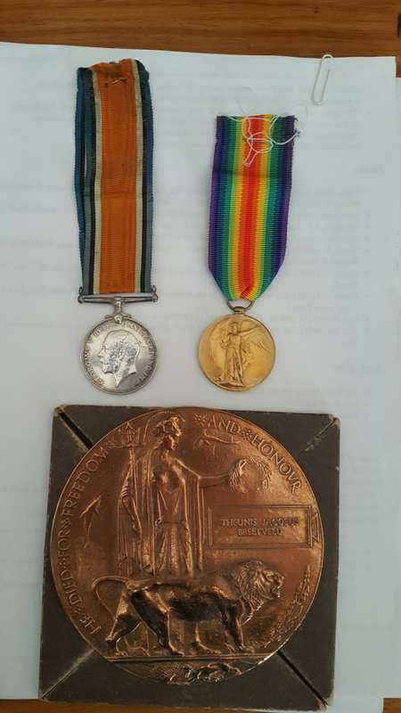 WW1 DEATH PLAQUE
