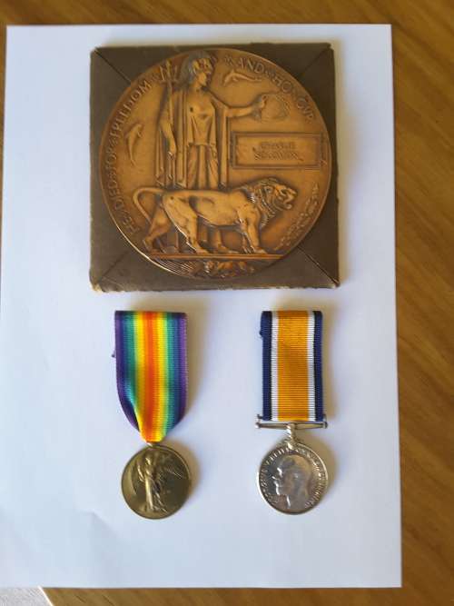 WW1 DEATH PLAQUE