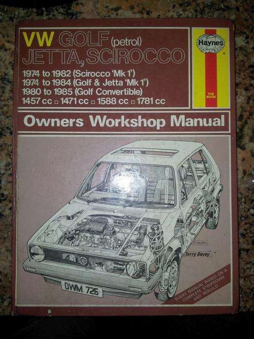 Haynes Volkswagen Golf, Jetta, Scirocco Mk 1 workshop manual