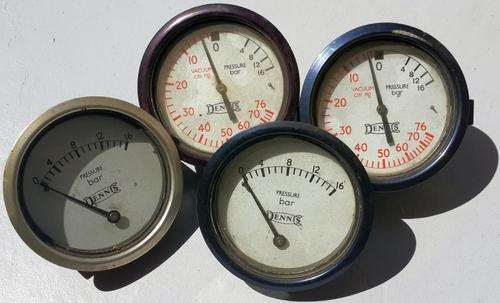 1920s - early '50s Dennis firetruck gauges; for the consumate fire collector...