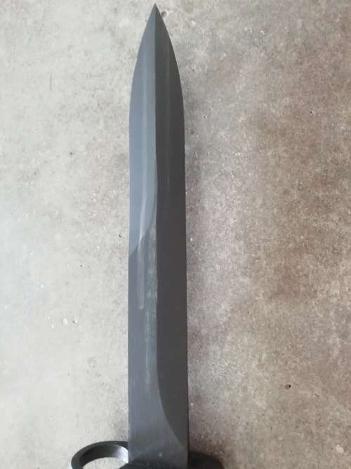 S1 UZI BAYONET with SAP STAMP MARKINGS & SA Leather Frog