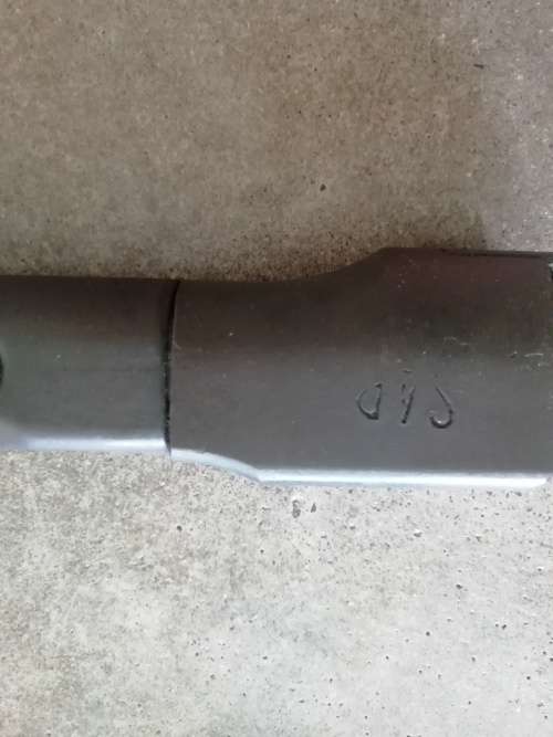 S1 UZI BAYONET with SAP STAMP MARKINGS & SA Leather Frog