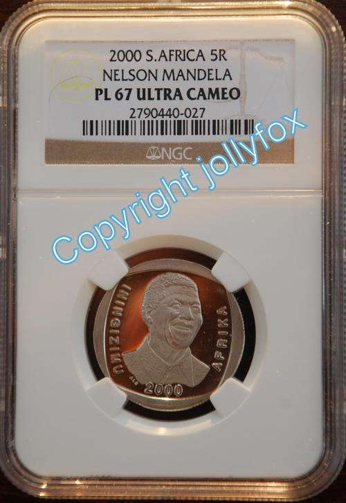 *** ULTRA SCARCE - 1 OF ONLY 24!! *** 2000 MANDELA R5 PL 67 UC *** 2nd HIGHEST ***FREE SHIPPING!!***