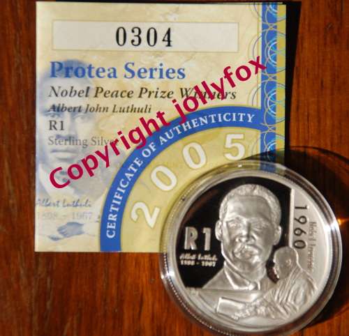 *** SPECIAL PRICE!!!  2005 LUTHULI SILVER R1 PROOF!!! ***