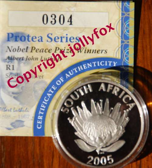 *** SPECIAL PRICE!!!  2005 LUTHULI SILVER R1 PROOF!!! ***