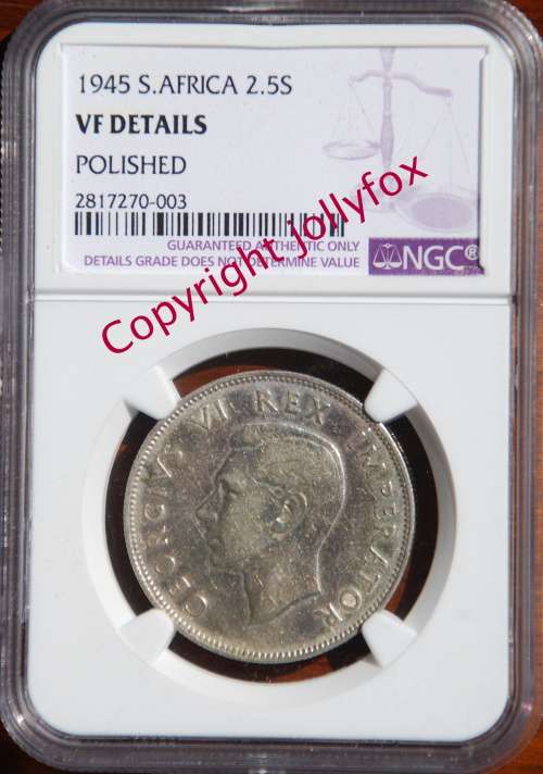 *** 1945 HALFCROWN (2,5 SHILLINGS) WITH VF DETAILS FOR BARGAIN PRICE!! ***