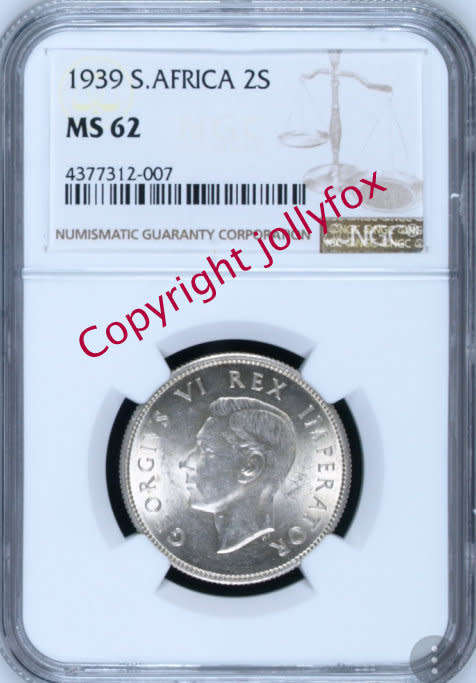 *** ULTRA RARE!! *** 1939 FLORIN (2S) MS62 NGC GRADED - ONLY 10 HIGHER IN MS!! *** CV=R15000!! ***