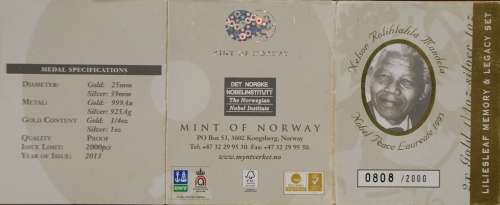 *** RARE *** 2013 MINT OF NORWAY LILIES LEAF 2X 1/4 oz GOLD & 1 oz SILVER SET AT LOW START!!***