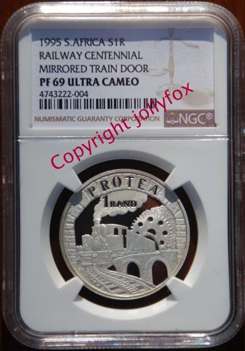 *** RARE!! ** ONLY 12 Better! *** 1995 SR1 Railway with Mirrored Door -  NGC PF69UC!! ***