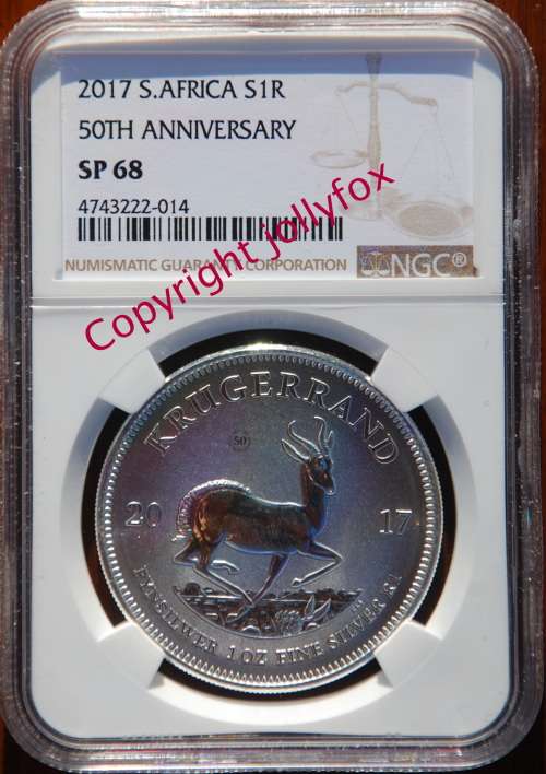 *** 2017 SILVER KRUGER R1 WITH MINTMARK - GRADED SP68 BY THE NGC!! - ONLY 24 EXIST!!  ***