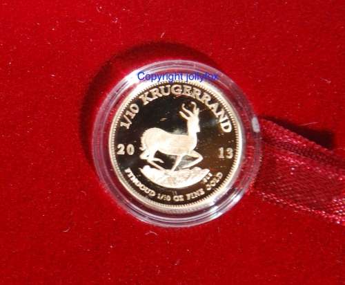 *** GOLD!! *** 2013 1/10 oz PROOF KRUGERRAND!! ***
