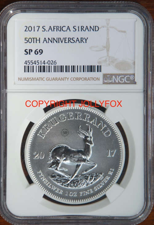 *** BRAND NEW!!  *** 2017 SILVER KRUGER R1 WITH MINTMARK - GRADED SP69 BY THE NGC ***