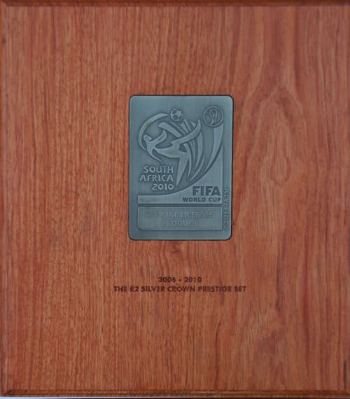 *** FIFA 2006-2010 SILVER PRESTIGE Set with 5 FIFA SILVER R2 Coins in Official Wooden Box!!! ***