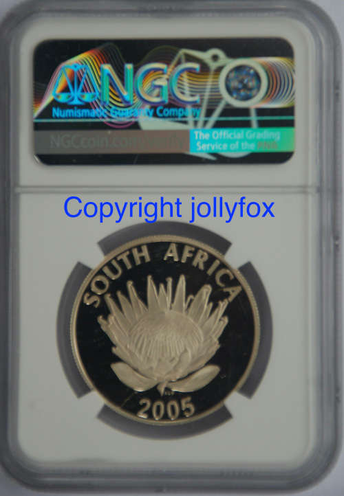 *** VERY RARE 2005 LUTHULI SILVER R1 - ONLY 16 IN PF67UC GRADE FROM NGC!! ***