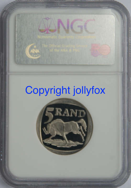*** RARELY FOR SALE!!! *** 2000 MANDELA R5 GRADED PF67UC BY NGC ***