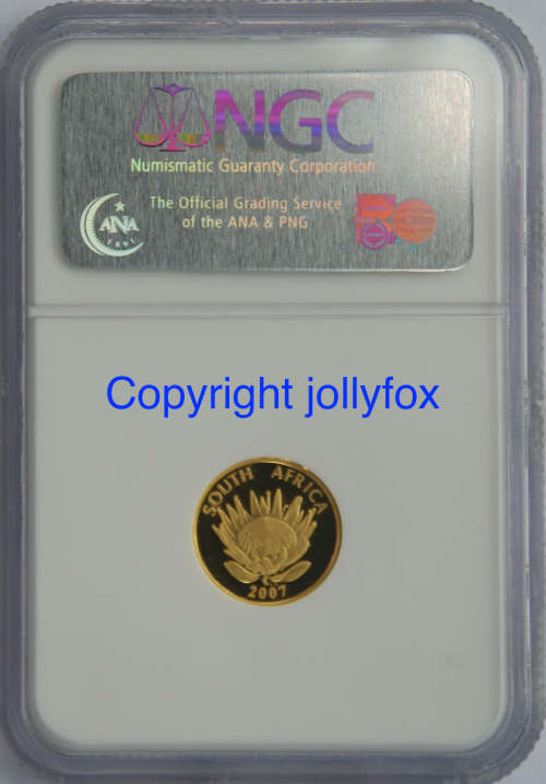 *** PERFECT GOLD COIN!! *** 2007 MANDELA SPEECH TENTH Oz GOLD