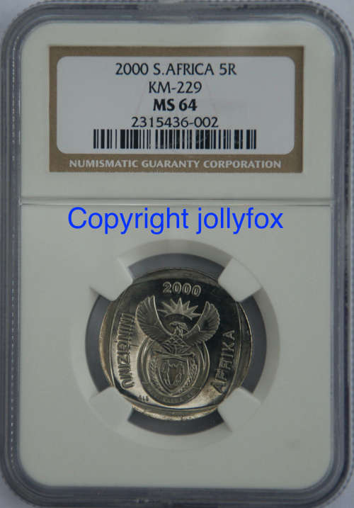 Rare 2000 CW R5 PF66UC in 4 coin set - includes Mandela PF66UC