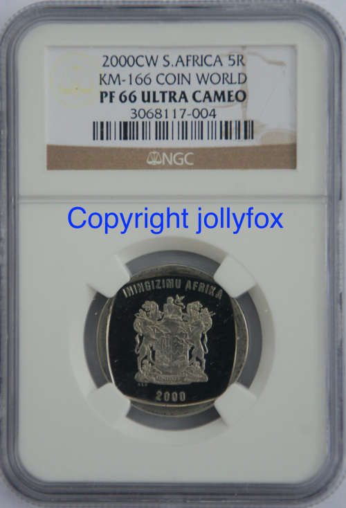 Rare 2000 CW R5 PF66UC in 4 coin set - includes Mandela PF66UC