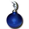 Frosted Blue Perfume Bottle - Moon