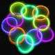 glow sticks 50 per pack mixed blue red green yellow