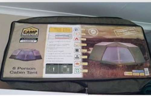 campmaster 8 man 2 roomed tent.