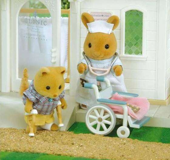 Sylvanian Families Nurse WIth Wheelchair