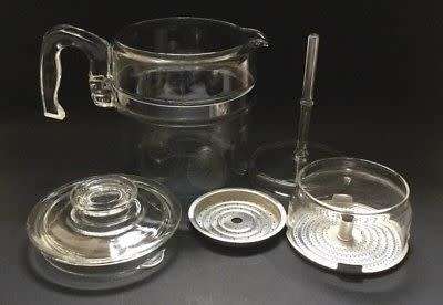 Vintage Flameware Pyrex Glass Percolator