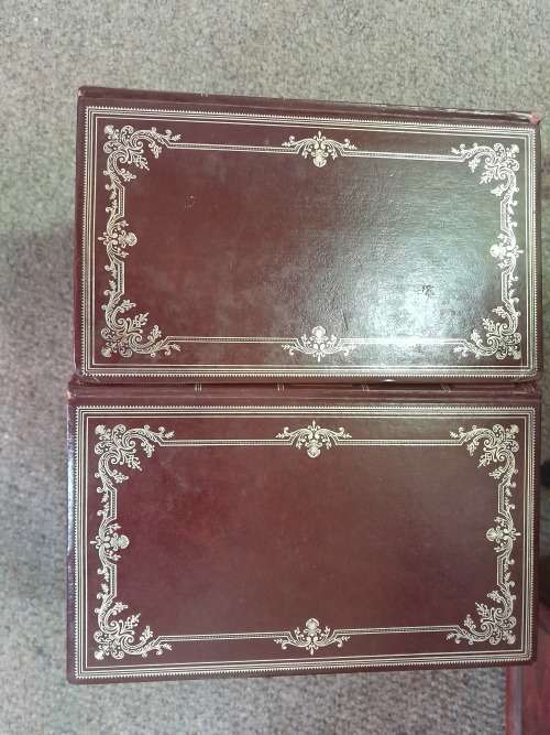 14 Volume Vintage Book Set by Rudyard Kipling, 1898, Hardback Books in well kept after red leather f