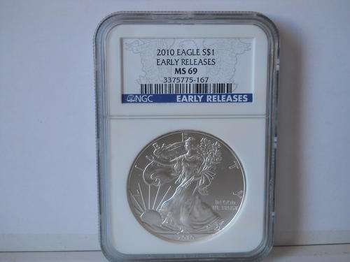 AMERICAN SILVER EAGLE 2010 MS69 EARLY RELEASES BY NGC START @R1 FREE SHIPPING