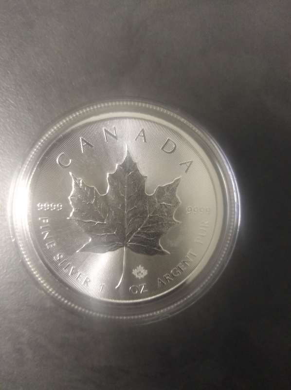 Canadian Maple Leaf 2015 Silver Bullion Coins 1 oz pure silver (Bid per coin)
