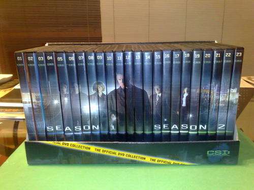 ORIGINAL CSI-OFFICIAL DVD COLLECTION-SEASON 1 &2-23 EPISODES,23 CDS,NEVER WATCHED!!