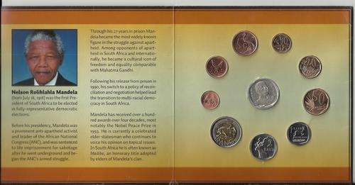 RSA- MANDELA CIRCULATION SET OF 2008 COINS-IN PRESENTATION PACK-READ DESCRIPTION