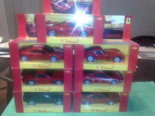 FERRARI-SHELL ISSUE SET OF SEVEN MODEL CARS-AS NEW IN BOXES,VERY COLLECTIBLE
