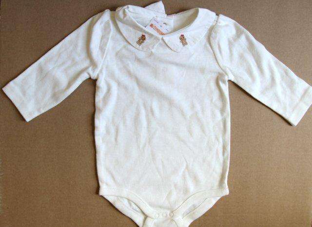 " Gymboree " Long Sleeved Body Suit 6-12 months embroidered collar