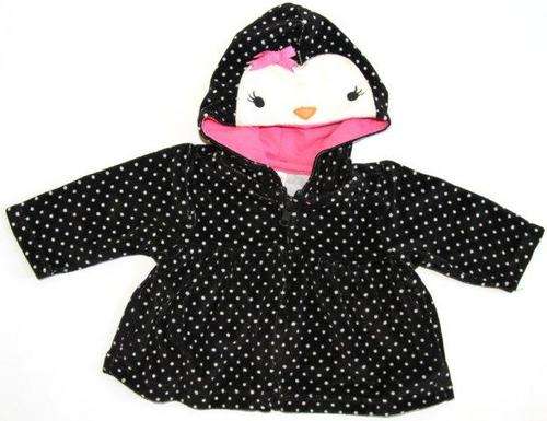 " Gymboree " velvet Jacket 3-6 months with hood "Penguin"
