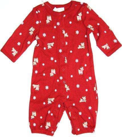 " Gymboree " Long Sleeved Babygrow 0-3 months "Reindeer" Unisex