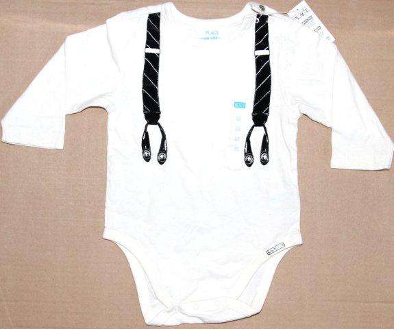 " The Children's Place " Long Sleeved Body Suit Romper 6-9 months - Boys