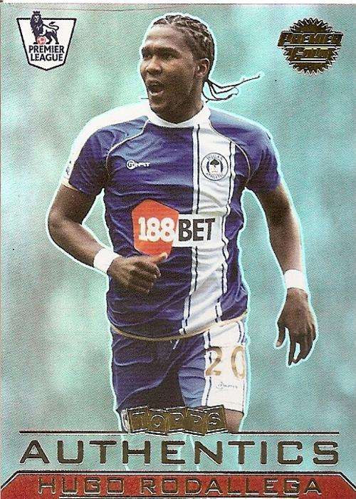 HUGO RODALLEGA - TOPPS `AUTHENTICS` 2011 - RARE GOLD CARD (2000)