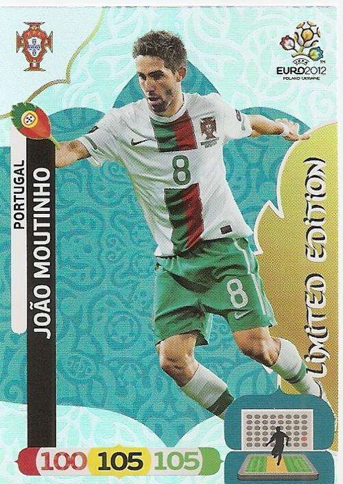 JOAO MOUTINHO - PANINI `UEFA EURO 2012` COLLECTION - RARE LIMITED EDITION TRADING CARD