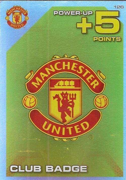 MANCHESTER UNITED - PANINI`MANCHESTER UNITED ADRENALYN XL 2012` - CLUB BADGE `ULTIMATE` GOLD CARD