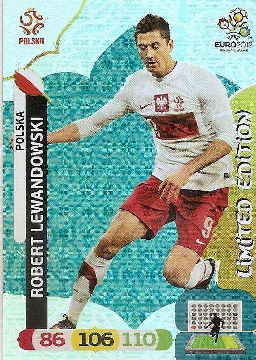 PANINI ADRENALYN EURO 2012 - ROBERT LEWANDOWSKI `RARE` `LIMITED EDITION` CARD